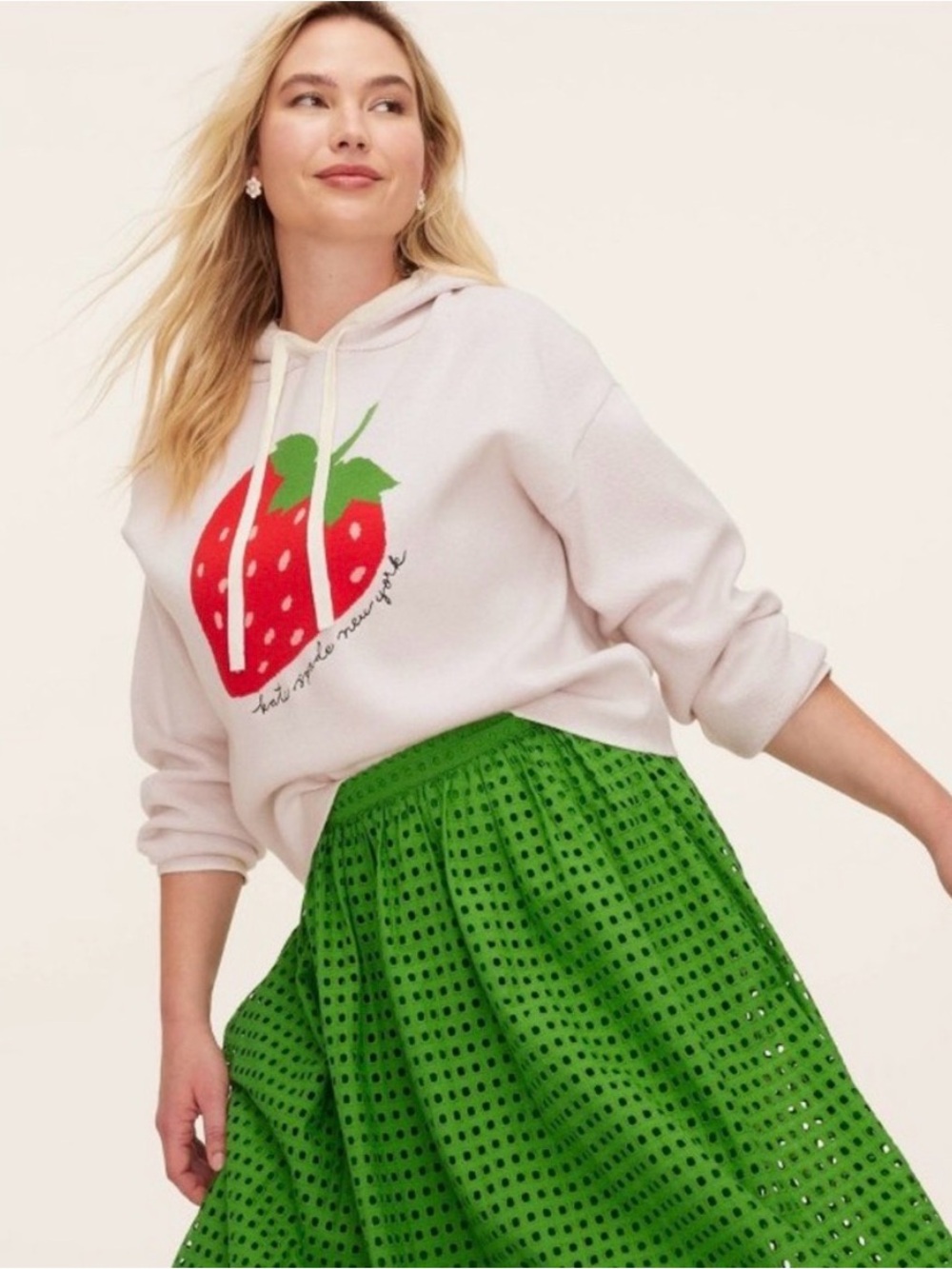 NWT Kate Spade New York x Target Strawberry Hooded Sweatshirt XXS 🍓 - Picture 4 of 9